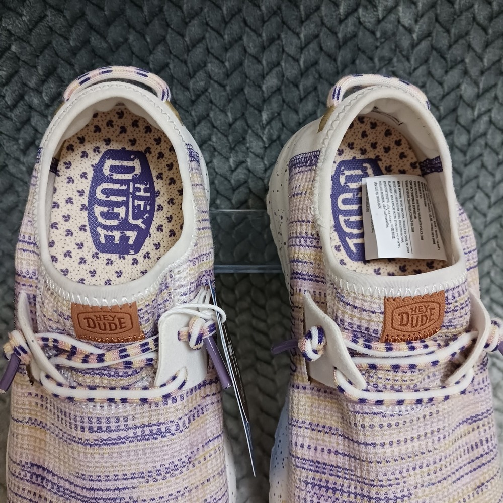 Hey Dude Women's Sneakers Shoes Egret Multicolor Sirocco W Knit Size 6 - Picture 6 of 10